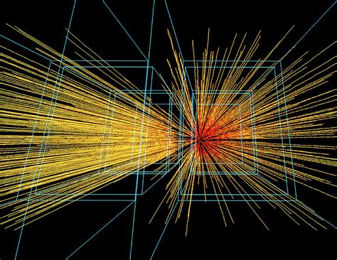 Quark Gluon Plasma Particle Tracks Photograph By Cern Science Photo Library