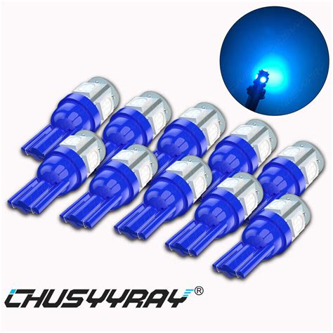 X T Led License Plate Light Car Interior Bulbs Blue