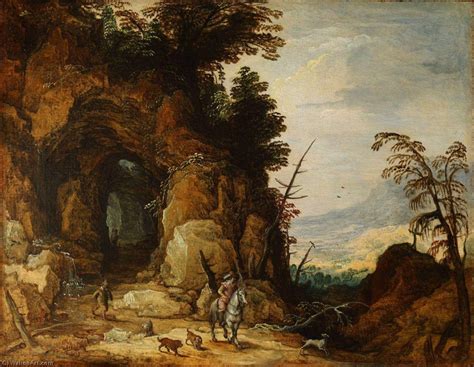 Museu De Reproduções De Arte A Mountain Road 1620 por Joos De Momper