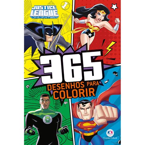 Livro 365 Desenhos Para Colorir Liga Da Justiça Ciranda Cultural