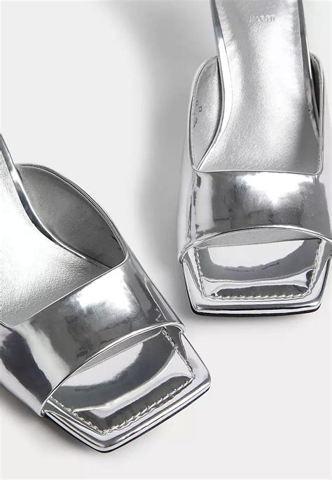 Jual Marks Spencer Wide Fit Metallic Kitten Heel Mules Original