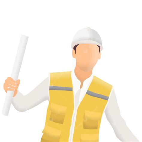 Male Construction Engineer Vector Engineer Male Profession Png And