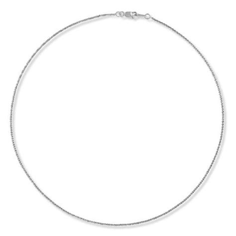 10k White Gold 18 14mm Sparkle Chain Crescent Gold And Diamonds