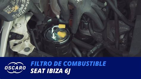 Cómo cambiar el filtro de combustible en un Seat Ibiza 6J Tutoriales