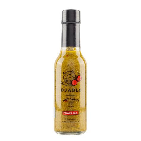 Power Jab By Djablo Sauce Medium Heat Hot Sauce With Flavors Of Serrano Pepper Thai Chili