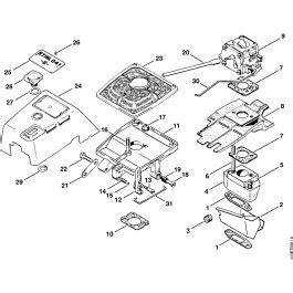 Filter Housing Air Filter Assembly For Stihl G Gasoline Chainsaws