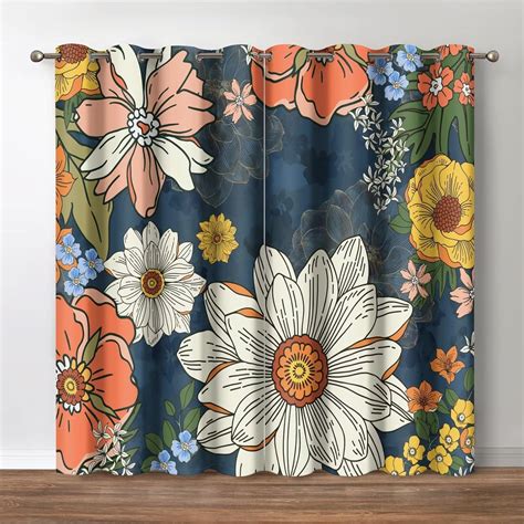 Amazon Jekeno Boho Floral Blackout Curtains Bohemian Tropical