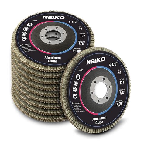 Neiko A Pack Aluminum Oxide Flap Discs For Angle Grinder