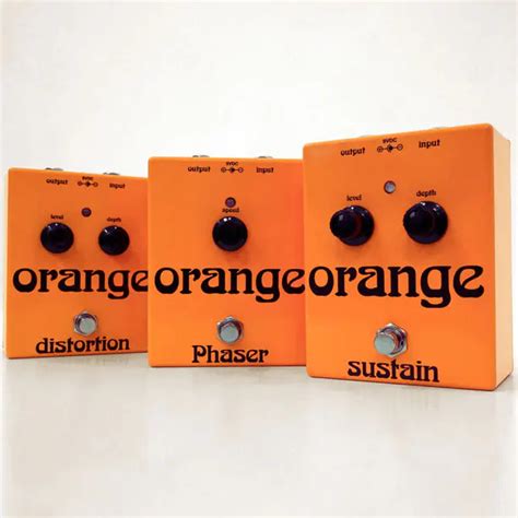 Orange Vintage Pedals Phaser Sustain And Distortion Delicious Audio