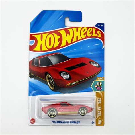 風火輪 Hot Wheels 普卡 Lamborghini Miura SV 軌道專用 蝦皮購物