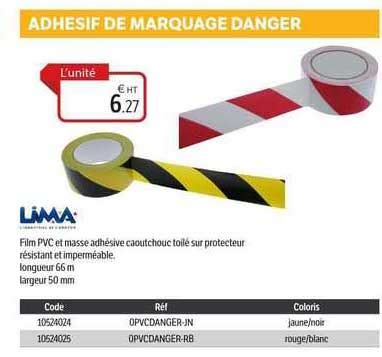 Promo Adh Sif De Marquage Danger Lima Chez Dompro Icatalogue Fr