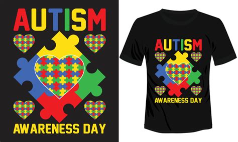 Autism Awareness Day T Shirt Design Vector Art At Vecteezy