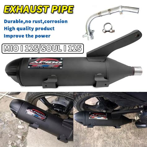 PMShop Mio I 125 Mio Soul I 125 Mio Gear Muffler Pipe V4 1set Exhaust