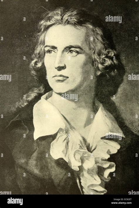 Portrait of Friedrich Schiller (1759-1805) German poet, philosopher, historian, and playwright ...