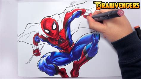 CÓMO DIBUJAR A SPIDER MAN CAZADOR DE ZOMBIES WHAT IF Drawvengers 1