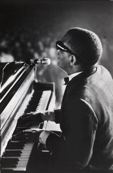 Bill Ray Ray Charles Singing At Piano 1966 Mutualart