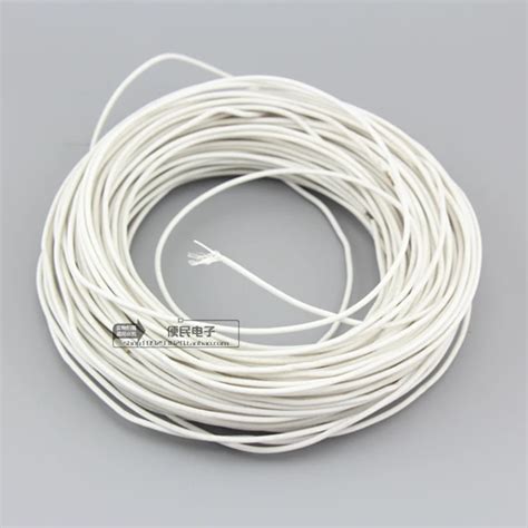 Teflon Silver Plated Signal Line Single Core Shielded Wire DIY Internal