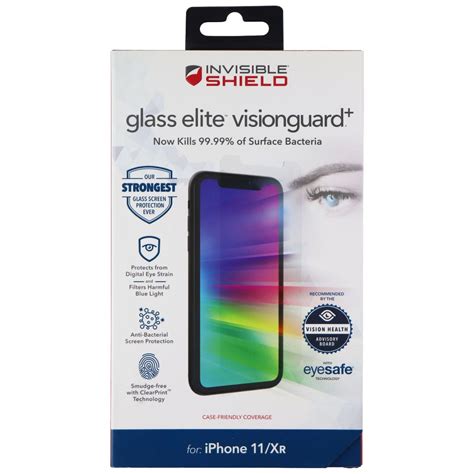 Zagg Invisibleshield Glass Elite Visionguard For Apple Iphone 11 Simple Cell Bulk