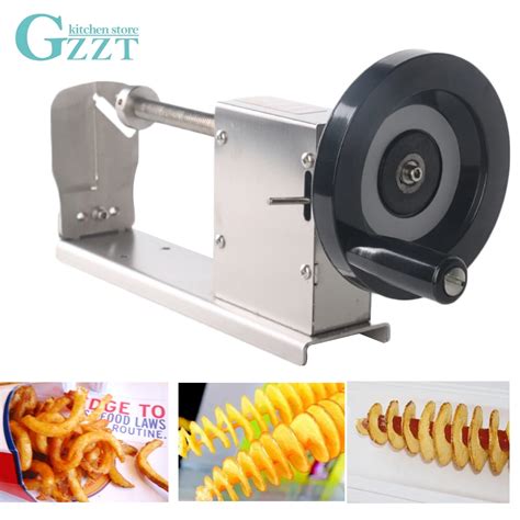 Twisted Spiral Potato Cutter Manual Potato Slicer Multifunction Diy