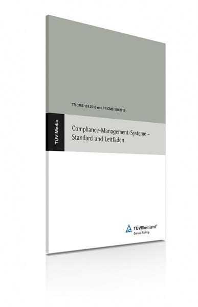 Compliance Management Systeme Standard Und Leitfaden E Book TÜv