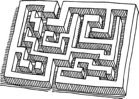 premium vector  drawing   maze   word maze