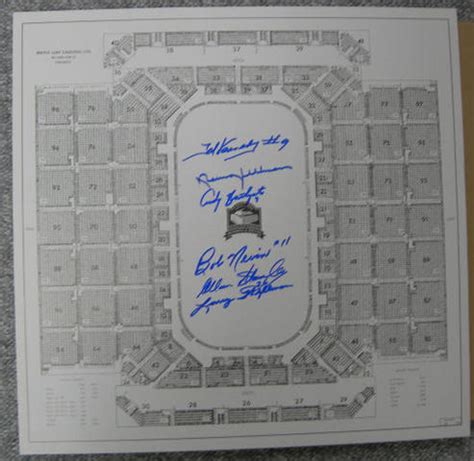 AUTOGRAPHED MAPLE LEAF GARDENS SEATING PLAN | #16830708