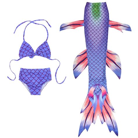 Gunia Teen Girl Swimsuit Piece Bathing Suits Bikini Fish Tail Set