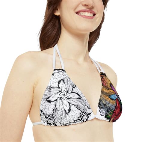 Color Of Dragons Strappy Triangle Bikini Top KaitlundZupanic