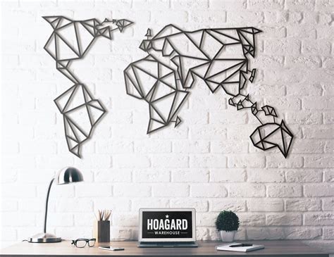 Hoagard Metal World Map Gadget Flow