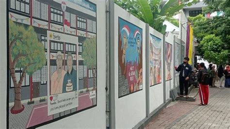 Lomba Mural Meriahkan Hut Ke Yayasan Al Azhar Mandiri Palu