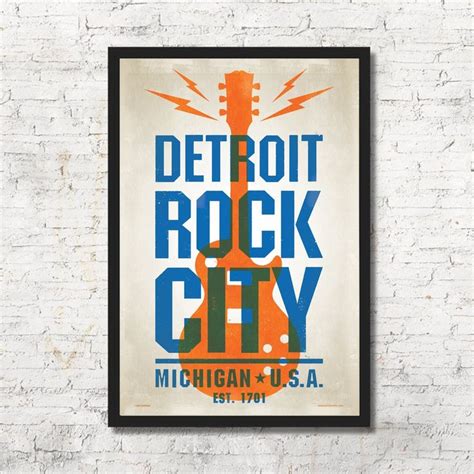 Detroit Poster Detroit Wall Art Detroit Print Detroit Art - Etsy ...