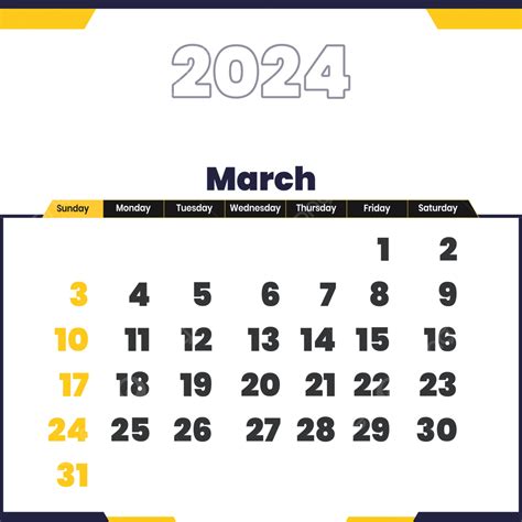 2024 March Calendar Png Lorie Raynell