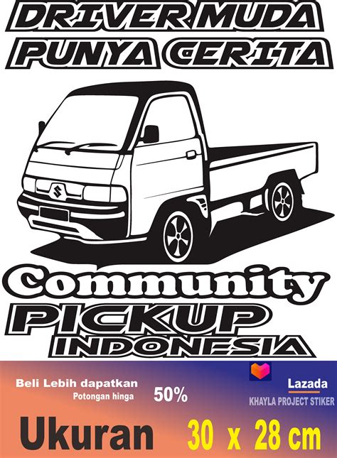 Stiker Mobil Stiker Pick Up Stiker Pintu Samping Mobil Stiker Bodi