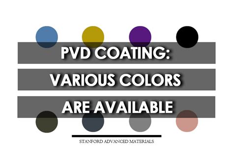 PVD Coating: Various Colors are Available | Global Supplier of ...