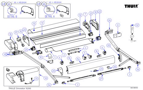 Thule Omnistor Awning Spare Parts By Rose Awnings