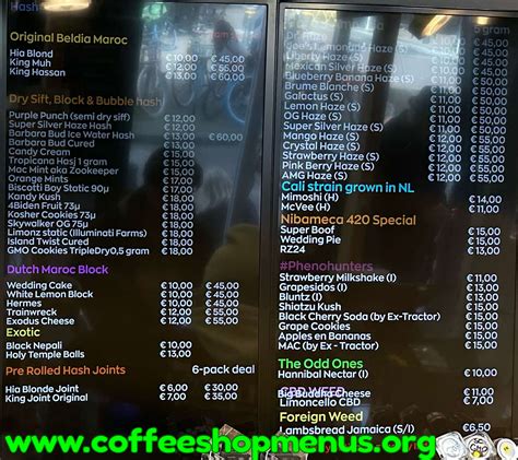 Cremers Latest Menu Coffeeshopmenus Org