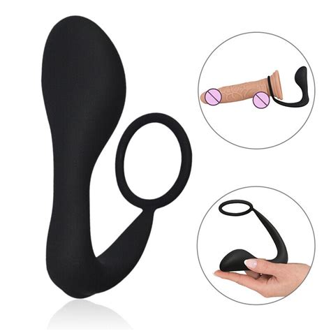 Male Prostate Massager Anal Butt Plug Penis Cock Ring Sex Toys For Men