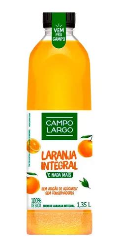 Suco De Laranja Integral Sem Açúcar Campo Largo 1 35l MercadoLivre