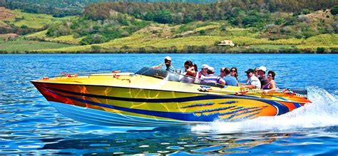 Speed Boat Trip To Ile Aux Cerfs Island Mauritius Attractions