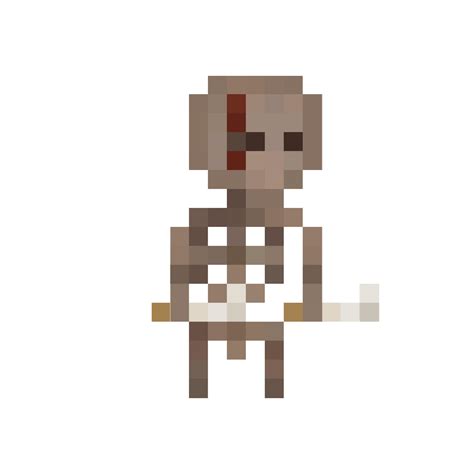 Skeleton Head Pixel Art