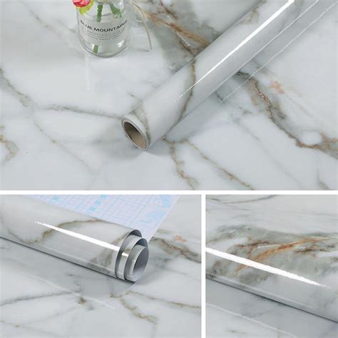 Cheap 3M Marble Vinyl Film Self Adhesive Waterproof Wallpaper For