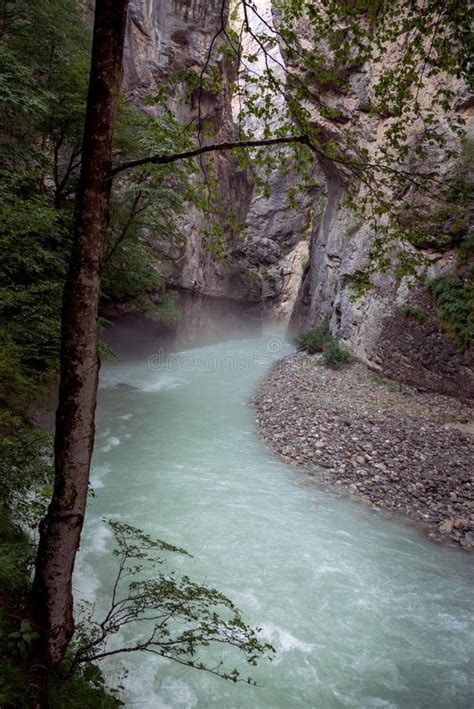 Inside The Aare Gorge A Section Of The River Aare That Carves Through