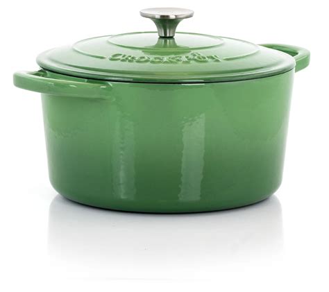 Crock Pot Artisan 2 Piece 5 Quarts Enameled Cast Iron Oven