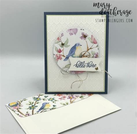 Stampin Up CAS Softly Sophisticated Flight Airy Hello Card Stamps