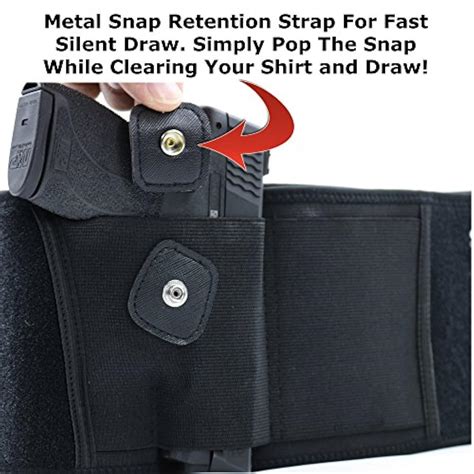 Comforttac Ultimate Belly Band Holster Concealed Carry Black Right