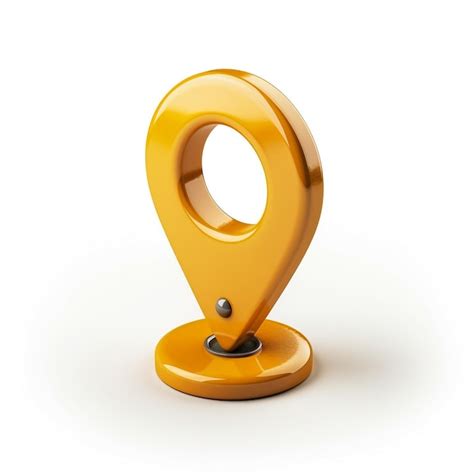 Premium Photo A Yellow Number 1 Is On A Stand With A White Background