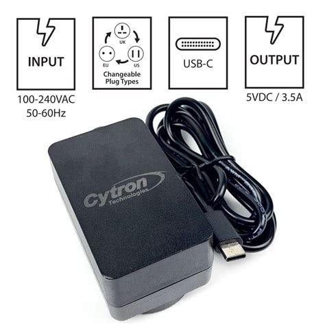 Nguồn điện 5v 35a Usb C Universal Chân Cắm Uk Eu Us