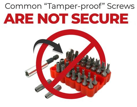 Problems With Tamper Proof Screws Bryce Fastener Anti Theft And Vandal Resistant High Security