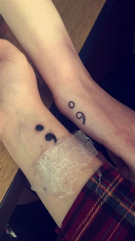 Semicolon Tattoo Ying Yang Semicolon Tattoo Finger Tattoos Tattoos