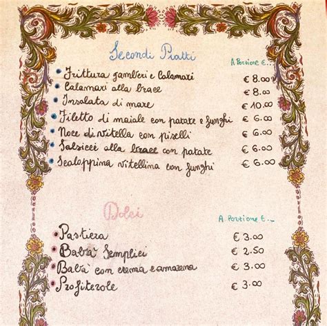 Menu At Rosticceria Imperatore Fast Food Naples Viale Colli Aminei